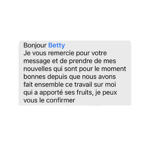 Témoignage Betty Exposito thérapeute Étang-Salé Réunion 974