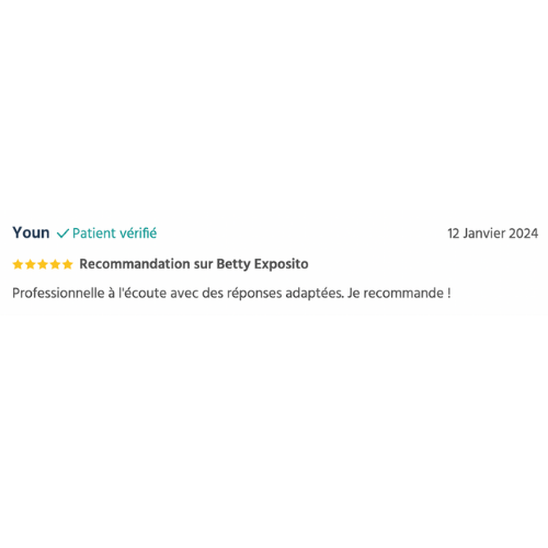 Témoignage Betty Exposito thérapeute Étang-Salé Réunion 974